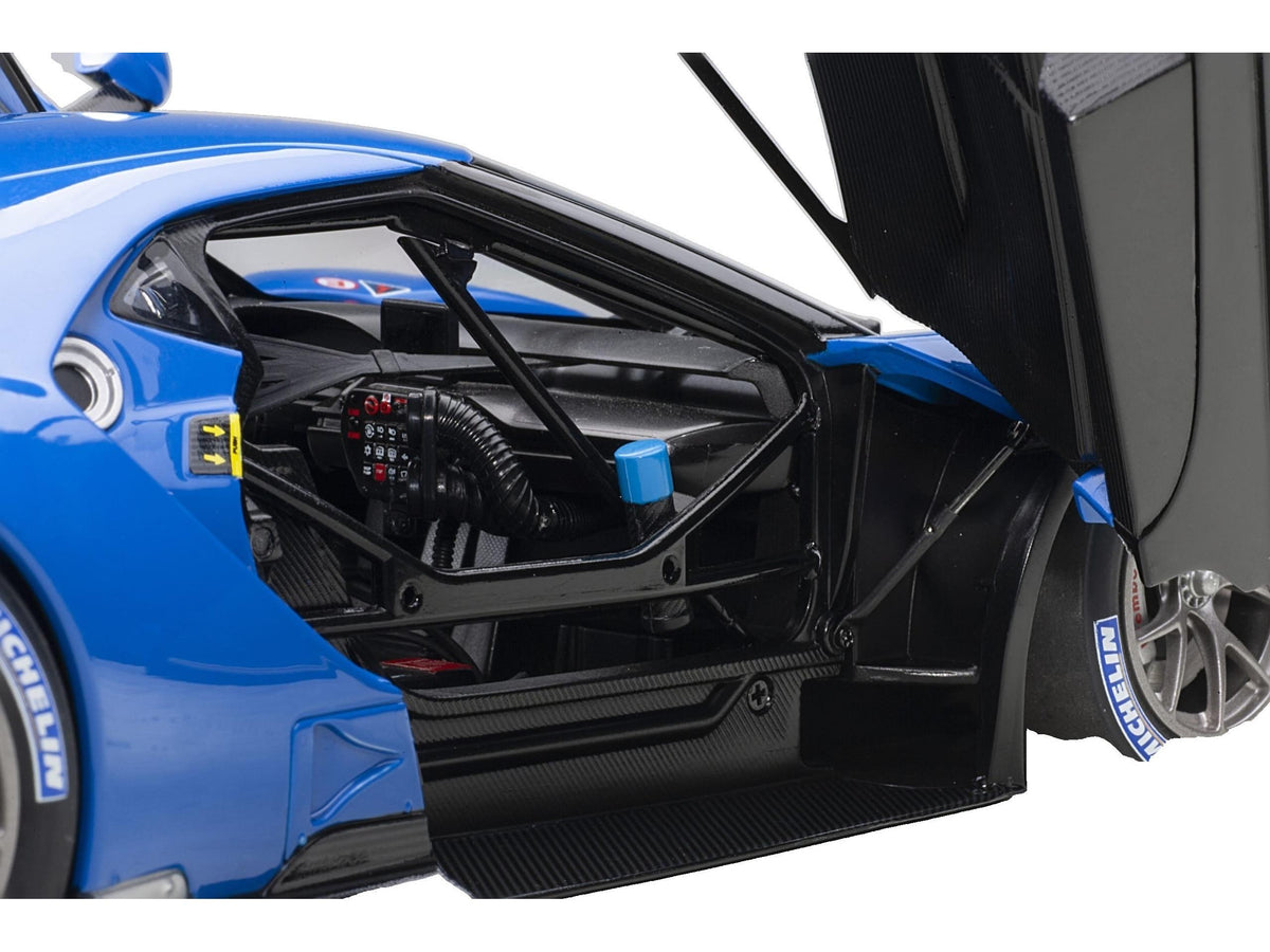 Ford GT LM Plain Body Version 2018 Blue 1:18 Scale Composite Car – AutoArt-AutoArt-Diecast Model Centre