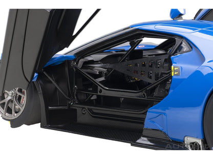 Ford GT LM Plain Body Version 2018 Blue 1:18 Scale Composite Car – AutoArt-AutoArt-Diecast Model Centre