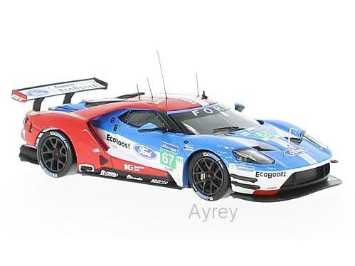 Ford GT No.67 24h Le Mans 2017 A.Priaulx/H.Tincknell/P.Derani 1:43 Scale IXO Diecast Model Car-IXO-Diecast Model Centre