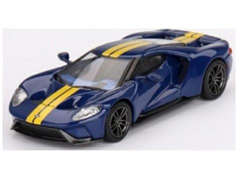 Ford GT Sunoco Blue (LHD) 1:64 Scale MINI GT Diecast Model-MINI GT-Diecast Model Centre