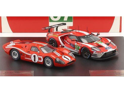 Ford GT40 #1 1967 and Ford GT #67 2019 2 Car Set 24h Le Mans 1:43 Scale IXO Diecast Model Car-IXO-Diecast Model Centre