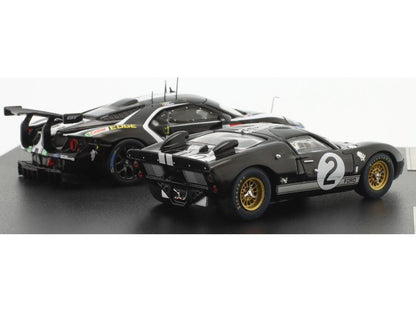 Ford GT40 #2 1966 and Ford GT #66 2019 2 Car Set 24h Le Mans 1:43 Scale IXO Diecast Model Car-IXO-Diecast Model Centre