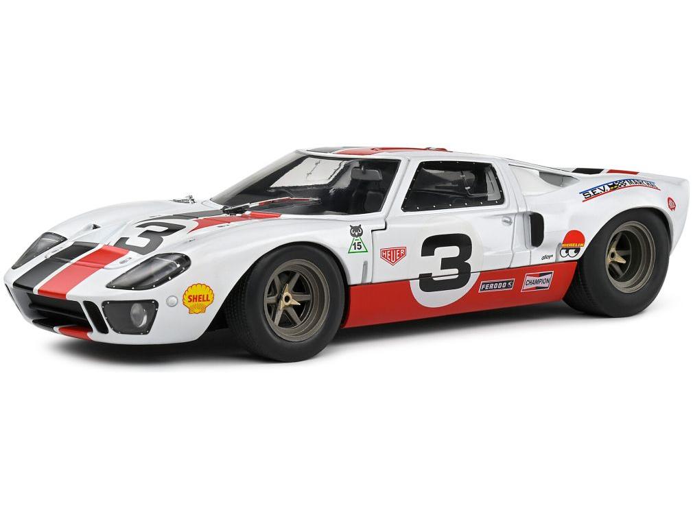 Ford GT40 MK.1 Eric Dean Design 2015 White 1:18 Scale Solido Diecast Model-Solido-Diecast Model Centre