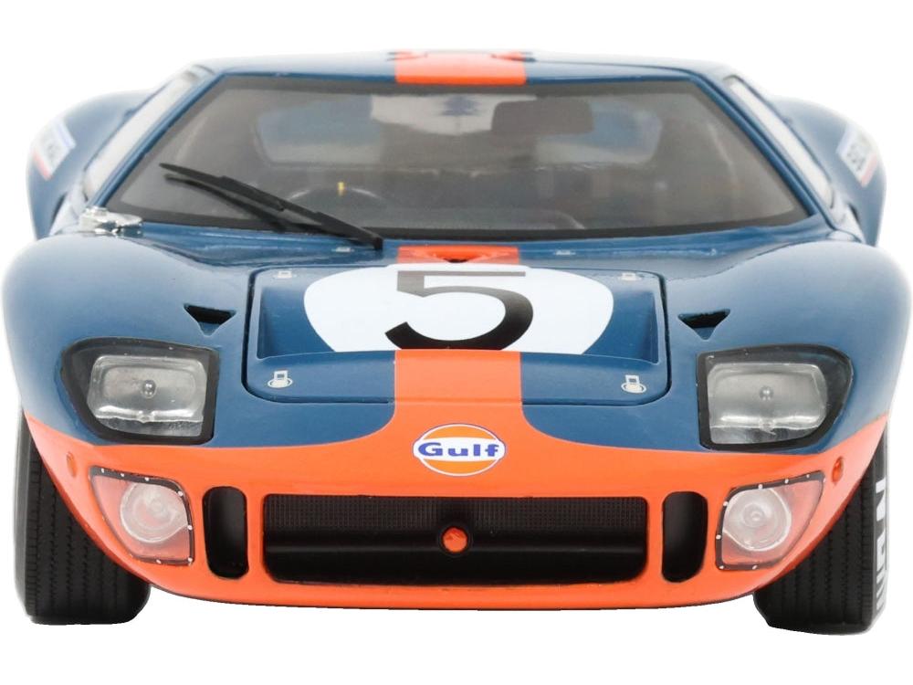 Ford GT40 Mk1 Dark Blue and Orange 1968 1:18 Scale Diecast Car – Solido-Solido-Diecast Model Centre