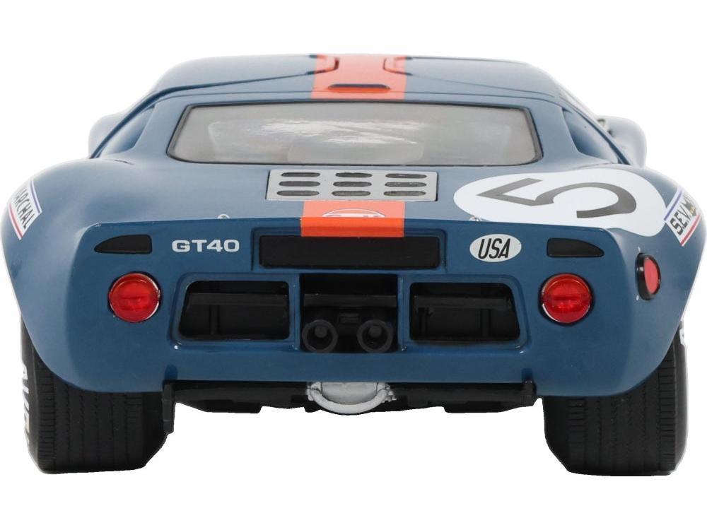 Ford GT40 Mk1 Dark Blue and Orange 1968 1:18 Scale Diecast Car – Solido-Solido-Diecast Model Centre