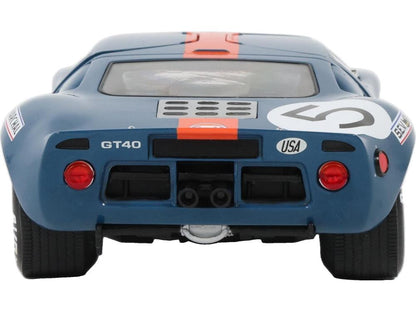 Ford GT40 Mk1 Dark Blue and Orange 1968 1:18 Scale Diecast Car – Solido-Solido-Diecast Model Centre