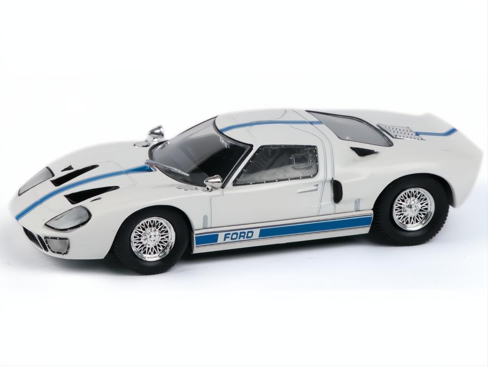 Ford GT40 Mk1 White 1967 1:43 Scale Unbranded Diecast Model Car-Unbranded-Diecast Model Centre