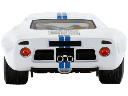 Ford GT40 Mk1 White/Blue Stripes 1968 1:18 Scale Diecast Car – Solido-Solido-Diecast Model Centre