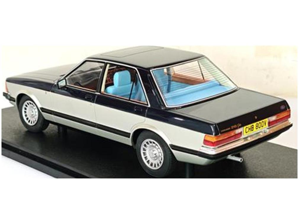 Ford Granada 2.8 Ghia Sapphire Blue/Silver 1:18 Scale Cult Resin Model Car-Cult-Diecast Model Centre