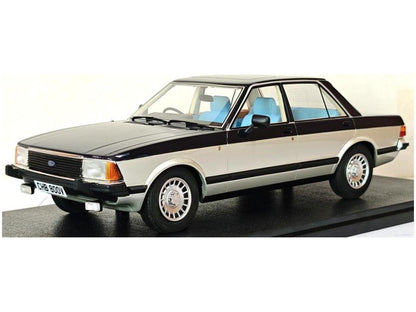 Ford Granada 2.8 Ghia Sapphire Blue/Silver 1:18 Scale Cult Resin Model Car-Cult-Diecast Model Centre