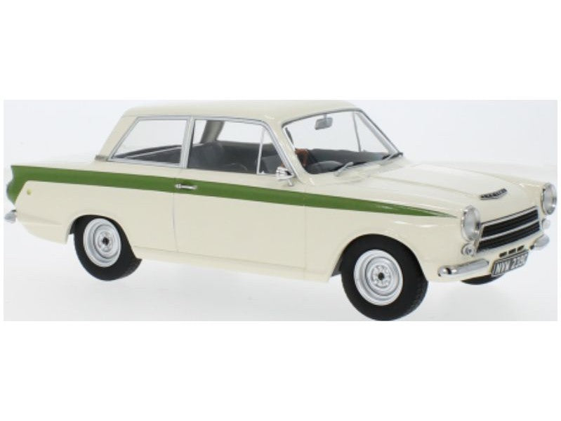 Ford Lotus Cortina Mk1 1963 white/green - 1:18 Scale Model Car-Model Car Group-Diecast Model Centre