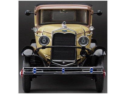 Ford Model A Tudor Bronson Yellow 1931 1:18 Scale Sun Star Diecast Model-Sun Star-Diecast Model Centre