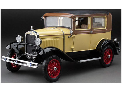 Ford Model A Tudor Bronson Yellow 1931 1:18 Scale Sun Star Diecast Model-Sun Star-Diecast Model Centre
