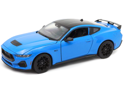 Ford Mustang 2024 blue - 1:24 Scale Model Car-Welly-Diecast Model Centre