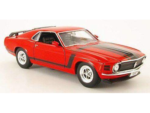 Ford Mustang Boss 302 1970 Red 1:24 Scale Welly Diecast Model-Welly-Diecast Model Centre