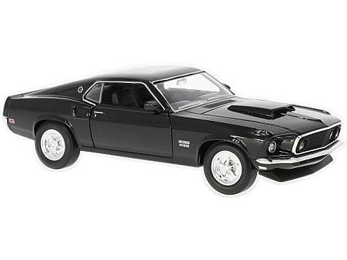Ford Mustang Boss 429 1969 Black 1:24 Scale Diecast Car – Welly-Welly-Diecast Model Centre