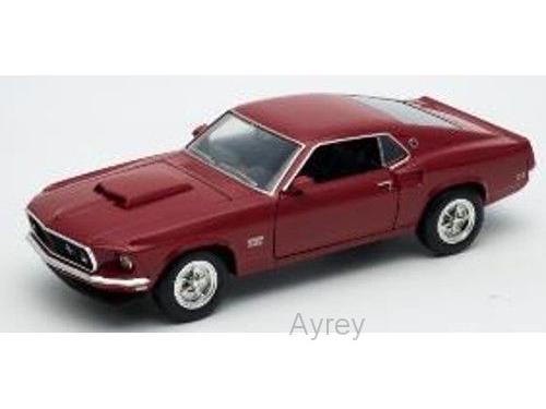 Ford Mustang Boss 429 1969 Red 1:24 Scale Welly Diecast Model-Welly-Diecast Model Centre