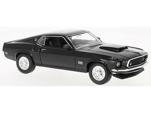 Ford Mustang Boss 429 1969 black - 1:24 Scale Model Car-Welly-Diecast Model Centre