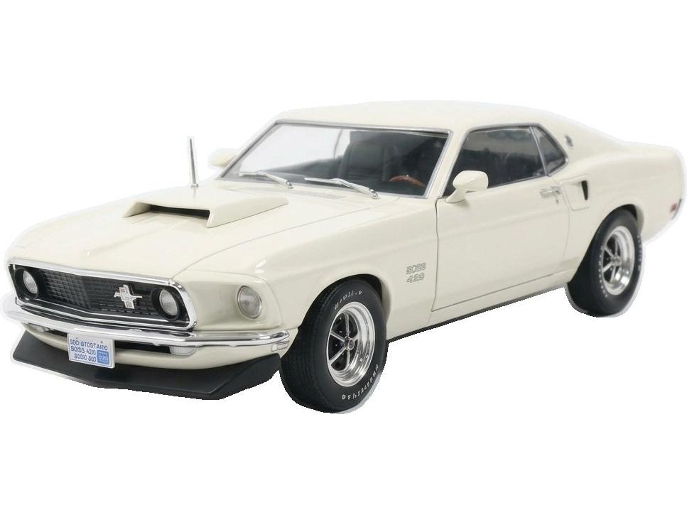 Ford Mustang Boss 429 Wimbledon White 1969 1:18 Scale Diecast Car – Solido-Solido-Diecast Model Centre