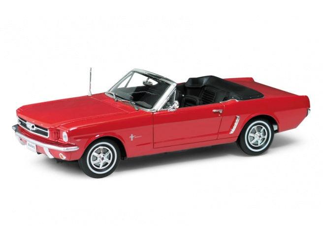 Ford Mustang Convertible 1964 Red 1:18 Scale Diecast Car – Welly-Welly-Diecast Model Centre