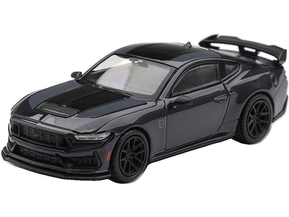 Ford Mustang Dark Horse Blue Ember (LHD) Blister Packaging 1:64 Scale Diecast Car – MINI GT-MINI GT-Diecast Model Centre