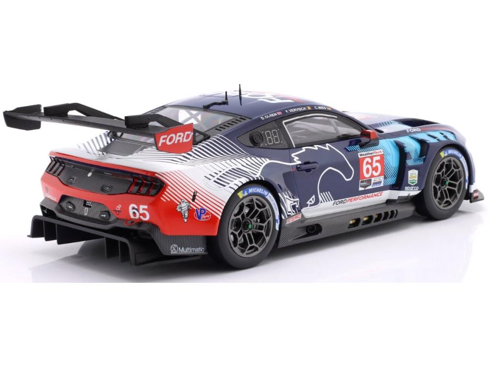 Ford Mustang GT3 Ford Multimatic #65 Winner GTD-Pro 24h Daytona 2025 Mies/Olsen 1:18 Scale Diecast Car – IXO-IXO-Diecast Model Centre
