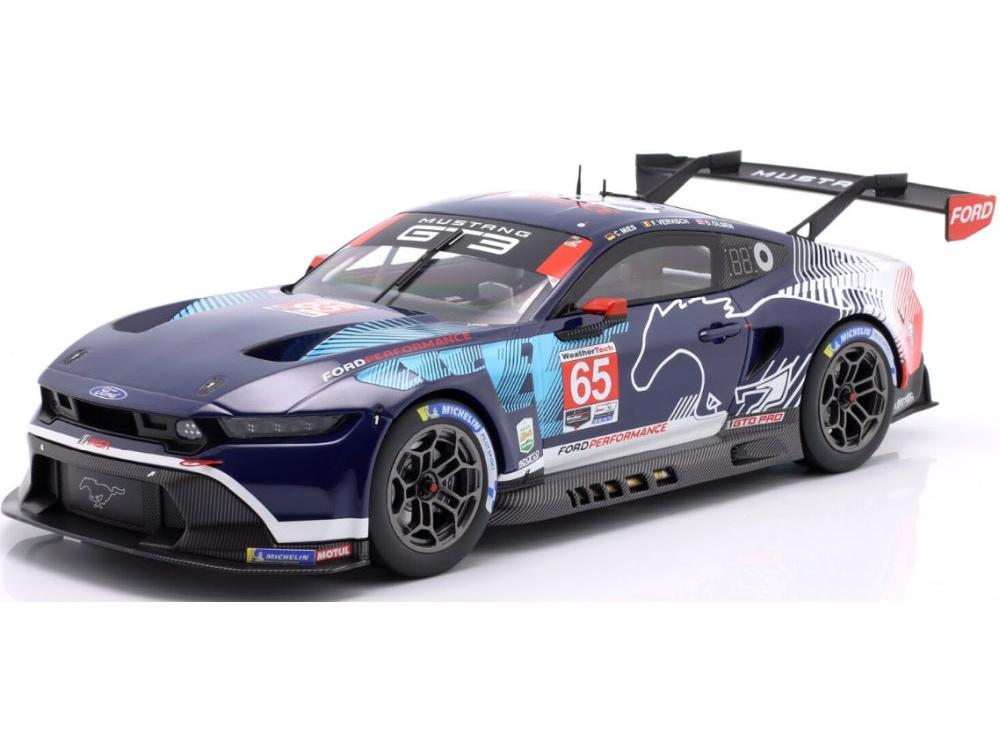 Ford Mustang GT3 Ford Multimatic #65 Winner GTD-Pro 24h Daytona 2025 Mies/Olsen 1:18 Scale Diecast Car – IXO-IXO-Diecast Model Centre