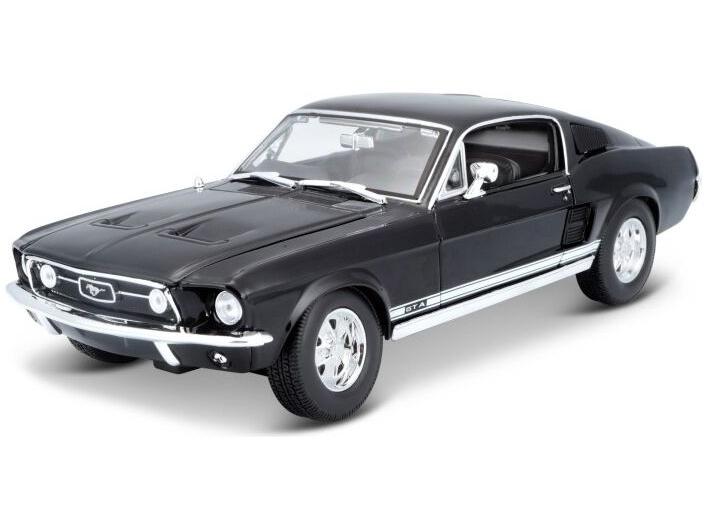 Ford Mustang GTA Fastback 1967 Black 1:18 Scale Maisto Diecast Toy Car-Maisto-Diecast Model Centre