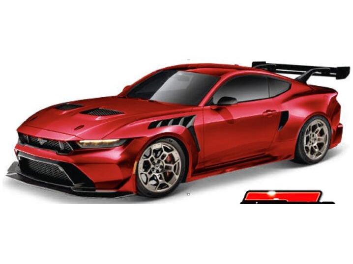 Ford Mustang GTD 2025 Red 1:43 Scale Bburago Diecast Toy Car-Bburago-Diecast Model Centre