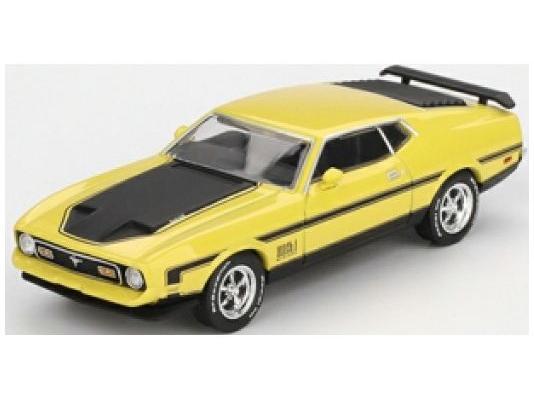 Ford Mustang MACH1 Grabber Yellow (LHD) 1:64 Scale MINI GT Diecast Model Car-MINI GT-Diecast Model Centre