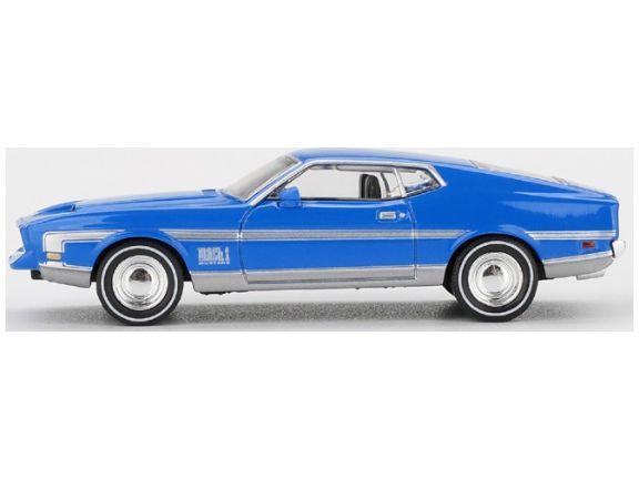 Ford Mustang Mach 1 Grabber Blue (LHD) 1:64 Scale Diecast Model Car – MINI GT-MINI GT-Diecast Model Centre