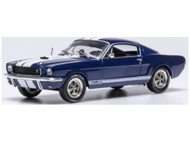 Ford Mustang Shelby GT 350 Dark Blue/White 1965 1:43 Scale IXO Diecast Model Car-IXO-Diecast Model Centre