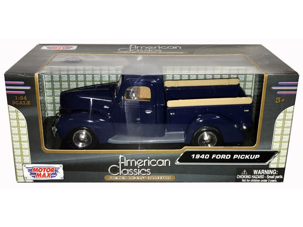 Ford Pickup 1949 dark blue - 1:24 Scale Model-Motormax-Diecast Model Centre