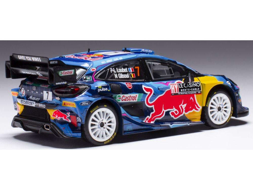 Ford Puma #7 WRC1 Rally Monte Carlo 2023 P.-L. Loubet/N.Gilsoul 1:43 Scale IXO Diecast Model Car-IXO-Diecast Model Centre