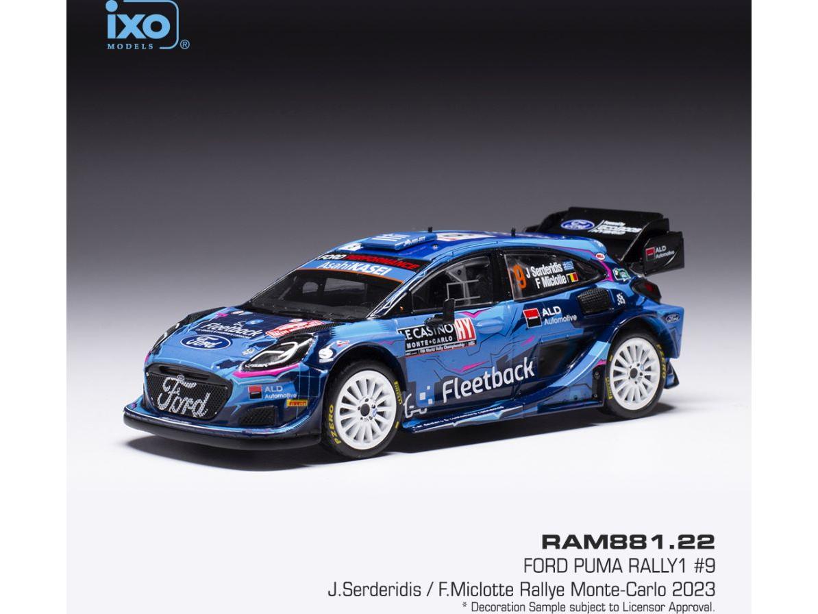 Ford Puma #9 WRC1 Rally Monte Carlo 2023 J.Serderidis/F.Miclotte 1:43 Scale IXO Diecast Model Car-IXO-Diecast Model Centre