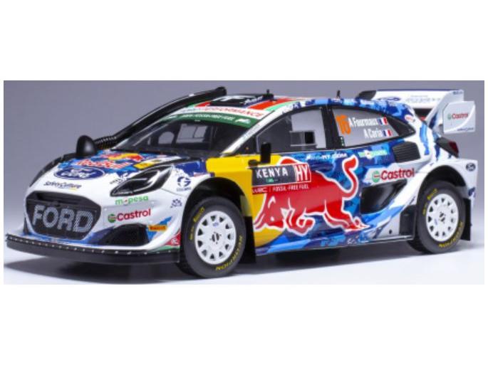 Ford Puma Rally1 #16 A.Fourmaux/A.Coria WRC Safari Rallye Kenya 2024 1:18 Scale Diecast Model-IXO-Diecast Model Centre