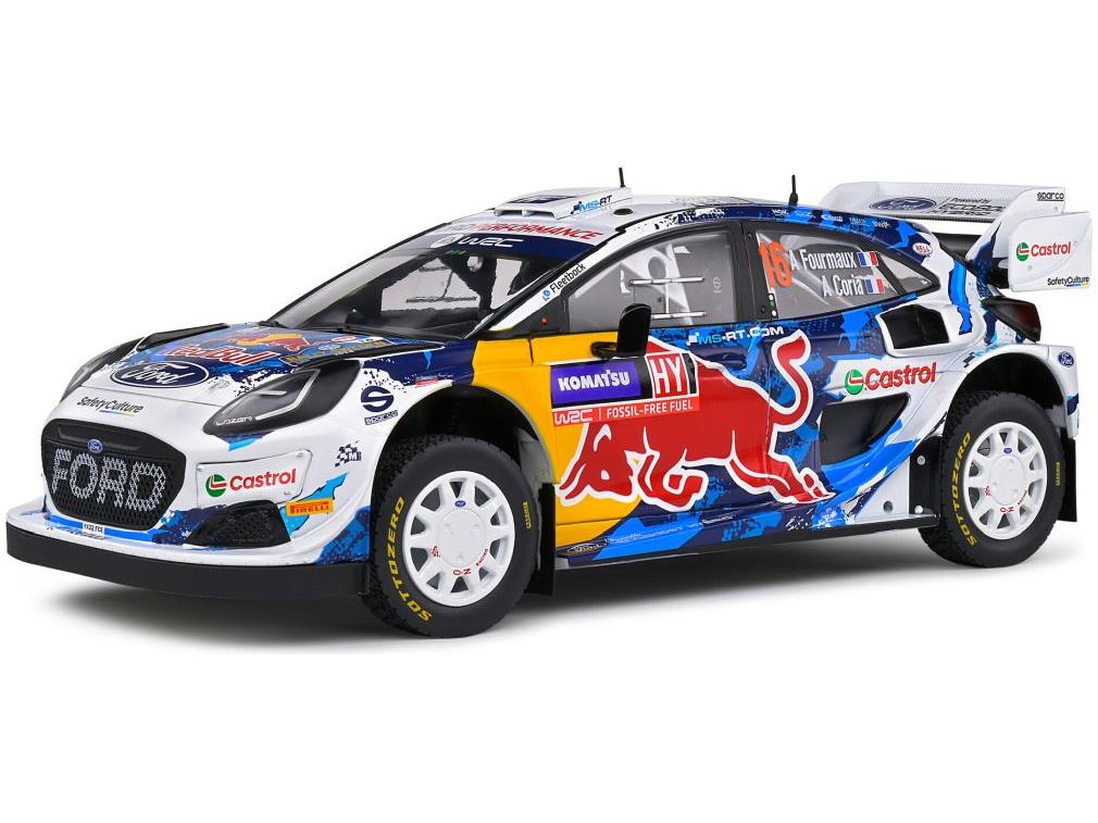 Ford Puma Rally1 #16 Fourmaux Coria Rally Sweden 2024 1:18 Scale Solido Diecast Model-Solido-Diecast Model Centre