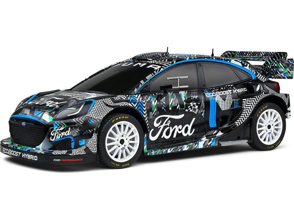 Ford Puma Rally1 Hybrid Black Goodwood Festival of Speed 2021 1:18 Scale Solido Diecast Model-Solido-Diecast Model Centre