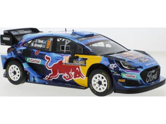 Ford Puma WRC1 #8 O.Tanak/M.Jarveoja Rallye Sweden 2023 1:18 Scale Diecast Model-IXO-Diecast Model Centre