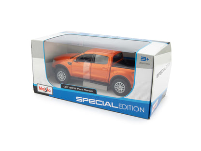 Ford Ranger 2019 orange - 1:27 Scale Diecast Model Pickup Truck-Maisto-Diecast Model Centre