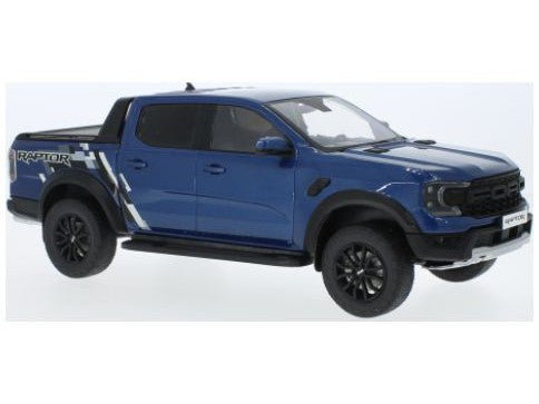 Ford Ranger Raptor 2023 Blue Lightning 1:18 Scale Diecast Model Car Group