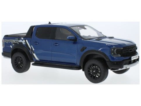 Ford Ranger Raptor 2023 Blue Lightning - 1:18 Scale Diecast Model Pickup Truck-Model Car Group-Diecast Model Centre