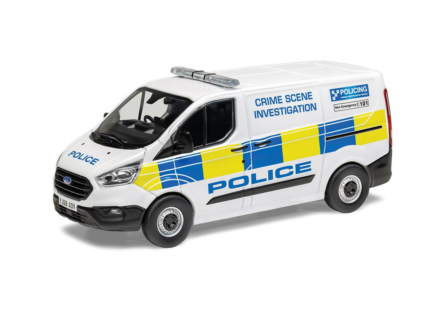 Ford Transit Custom Leader CSI North Yorkshire Police - 1:43 Scale Diecast Model Van-Corgi-Diecast Model Centre