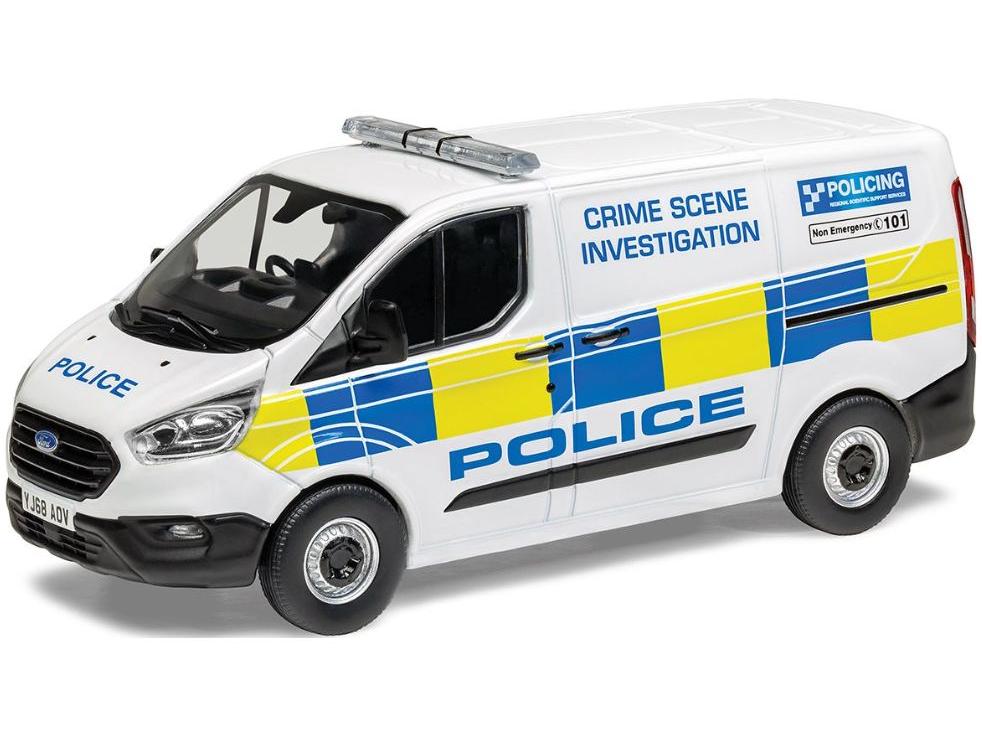 Ford Transit Custom Leader West Yorkshire 1:43 Scale Corgi Vanguards Diecast Model-Corgi-Diecast Model Centre