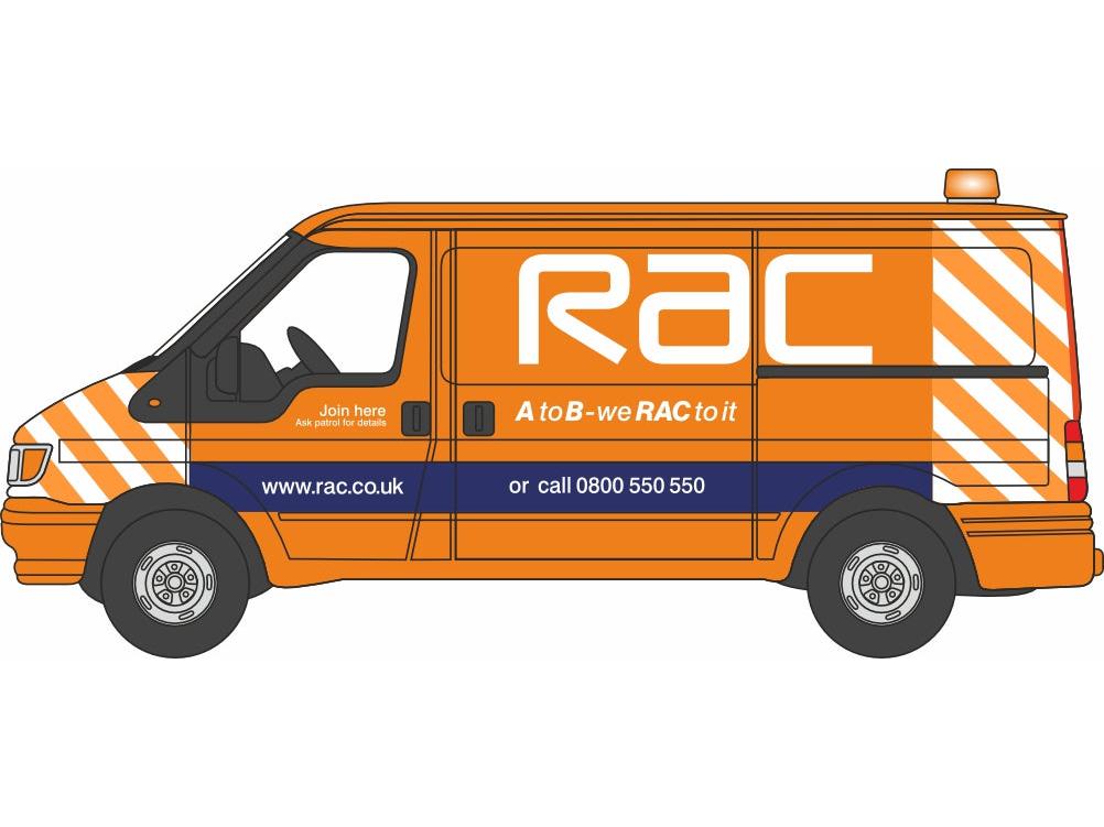Ford Transit Mk4 RAC 1:76 Scale Oxford Diecast Model Car-Oxford Diecast-Diecast Model Centre