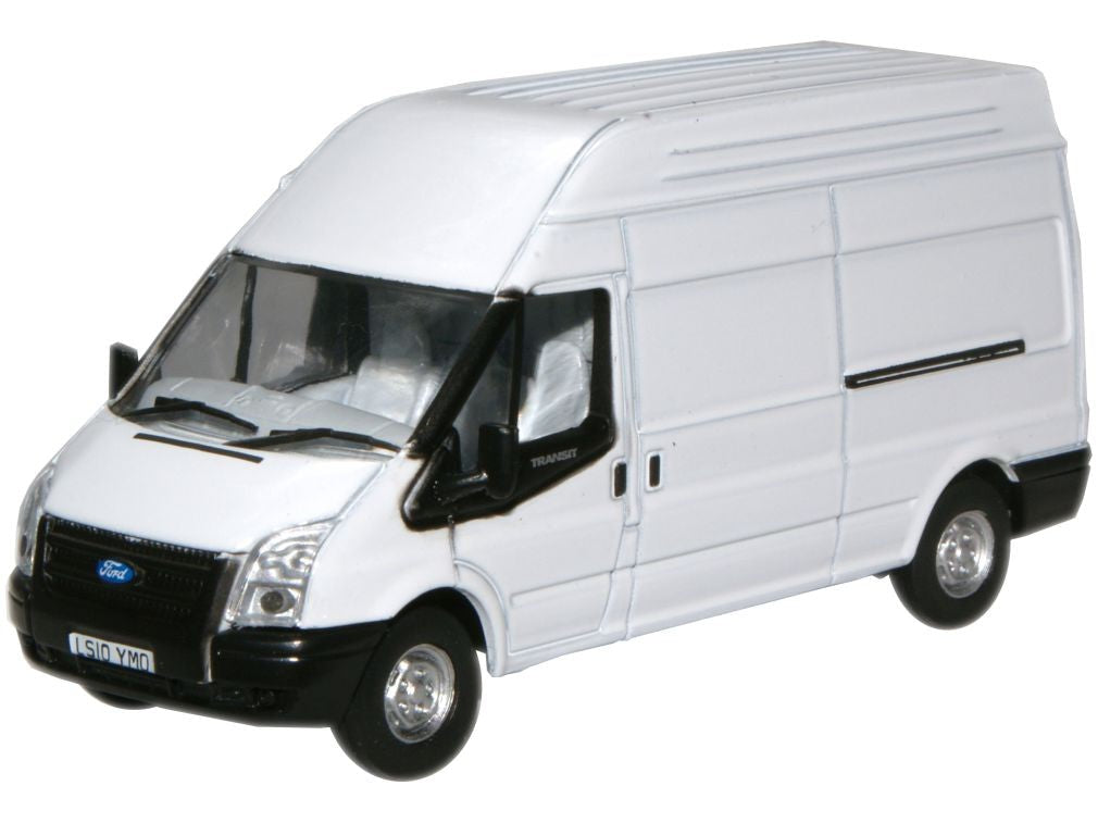 Ford Transit Mk7 LWB High Roof white - 1:76 Scale Model Van-Oxford Diecast-Diecast Model Centre