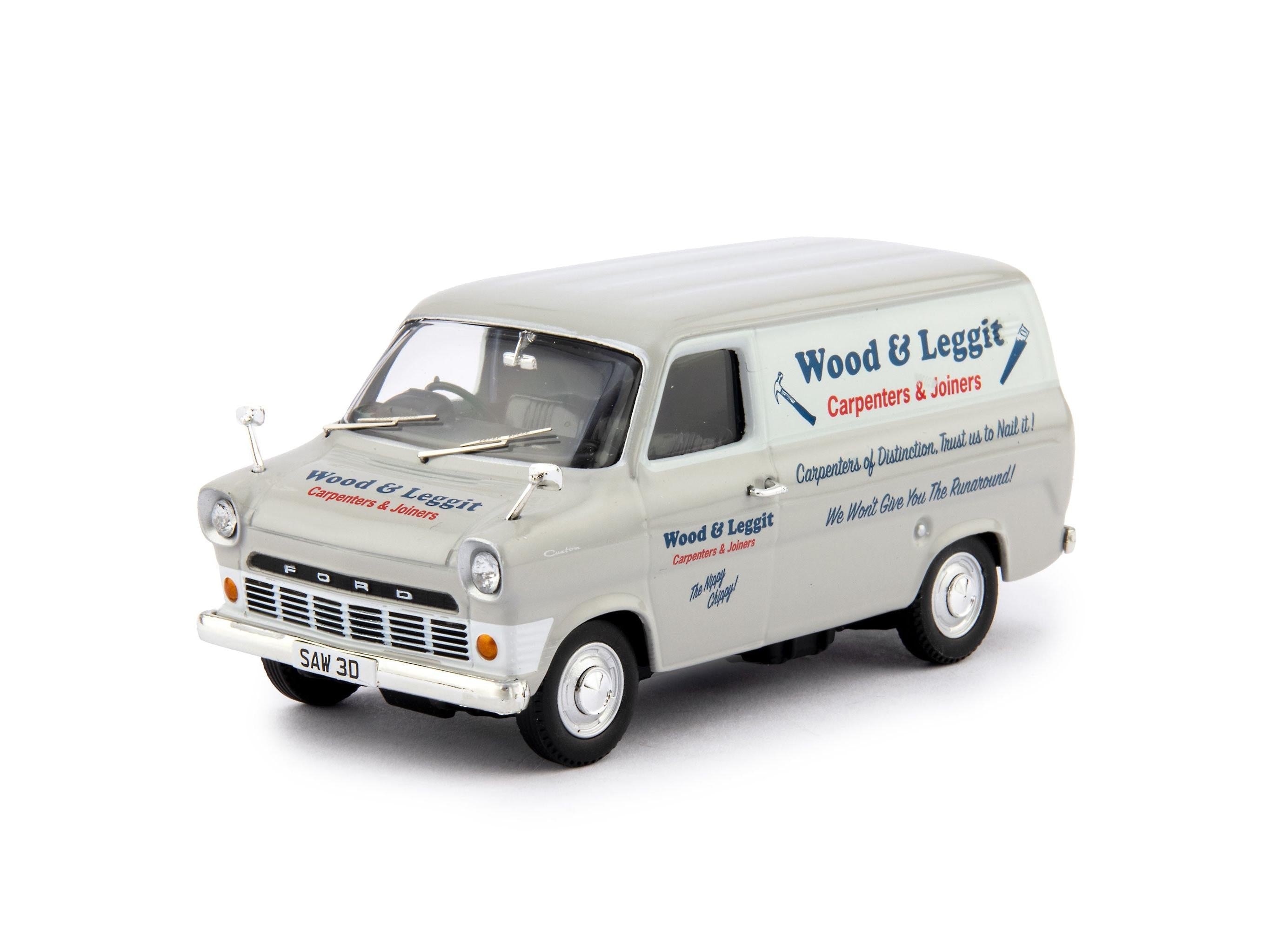Ford Transit 'Wood and Leggit' Carpenters 1:43 Scale Corgi Diecast Model-Corgi-Diecast Model Centre