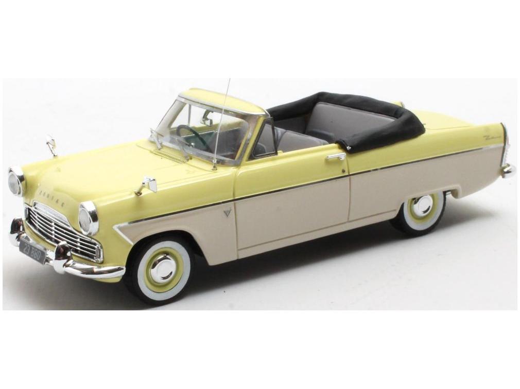 Ford Zodiac Mk2 206E Convertible Yellow White 1958-1962 1:43 Scale Matrix Resin Model Car-Matrix-Diecast Model Centre