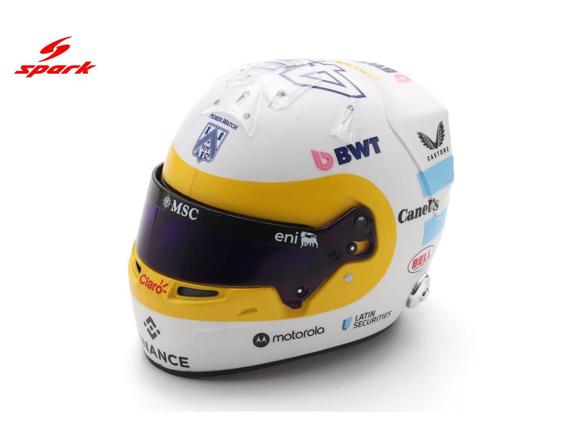 Franco Colapinto F1 US GP 2025 Helmet 1:5 Scale Resin Replica – Spark-Spark-Diecast Model Centre