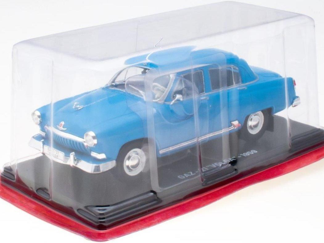 Gaz 21 'Volga' 1959 Blue 1:24 Scale Unbranded Diecast Model Car-Unbranded-Diecast Model Centre
